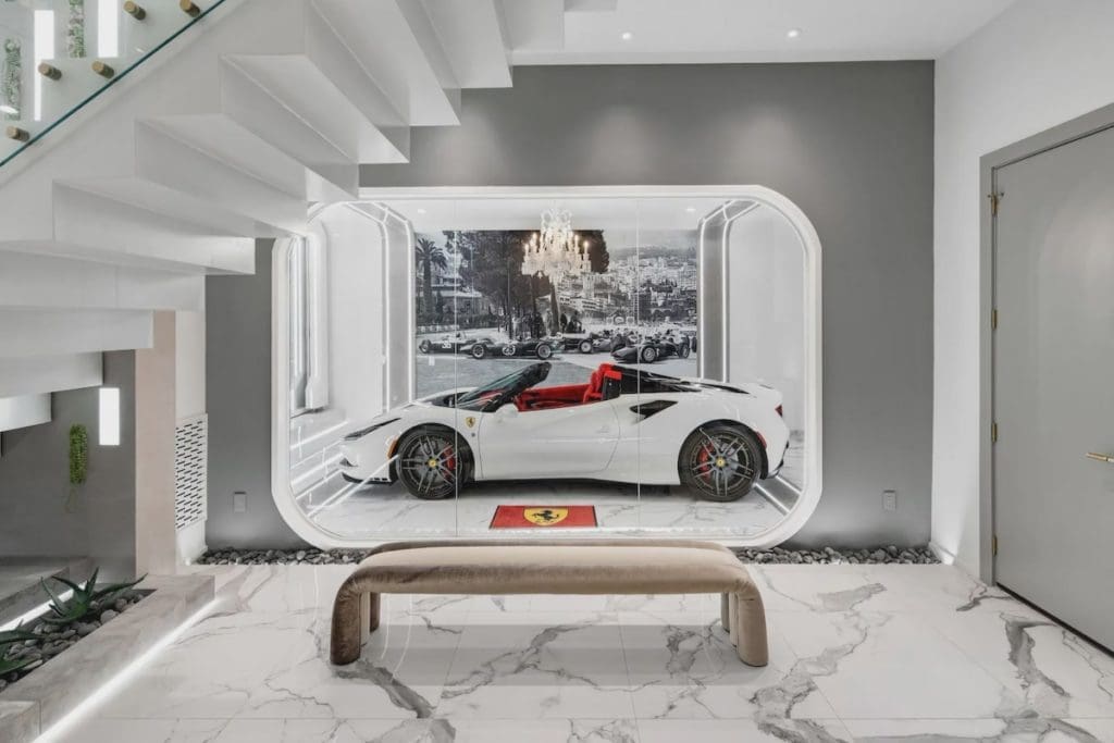 The Ferrari Tributo F8 Spider can be included in the sale for $575,000, according to the Dallas Morning News. 