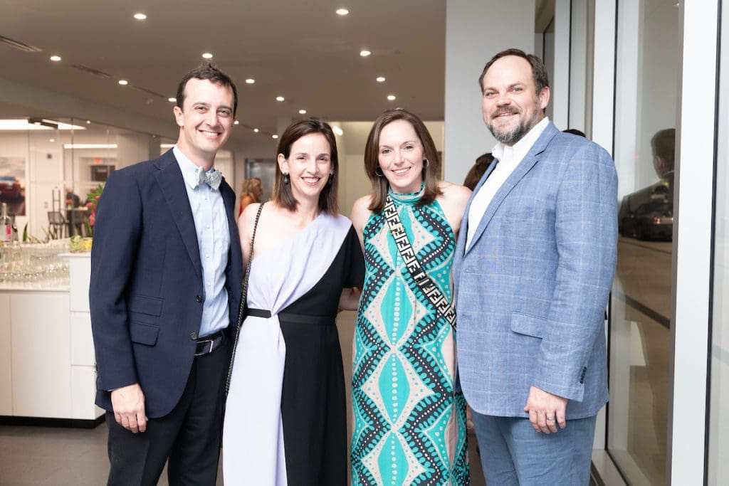 Bailey Jones, Mary Catherine Jones, Erin & Stephen Szalkowski at the ROCO Revelry gala dinner at Porsche River Oaks. (Photo by Daniel Ortiz)
