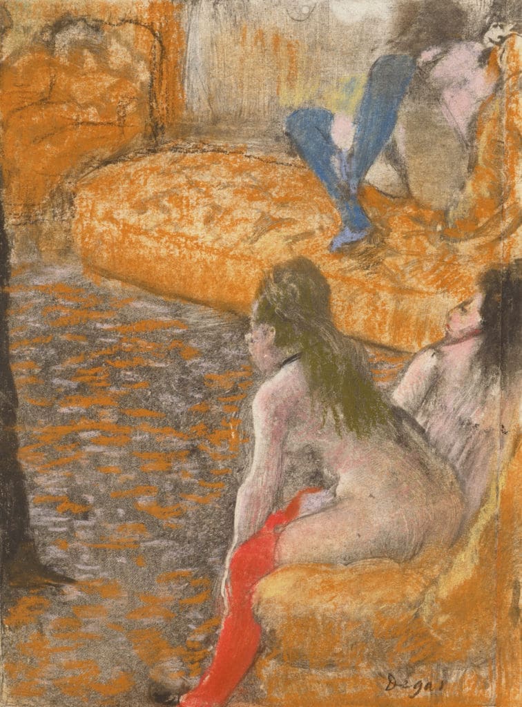 Edgar Degas' "Attente d'un client"