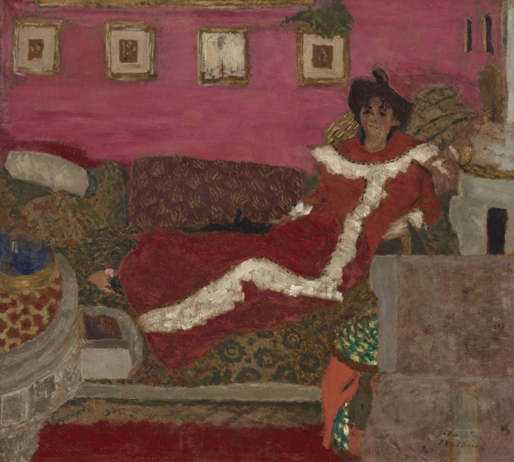 Edouard Vuillard's "Portrait de Madame Delierre, dit Symphonie en rouge"
