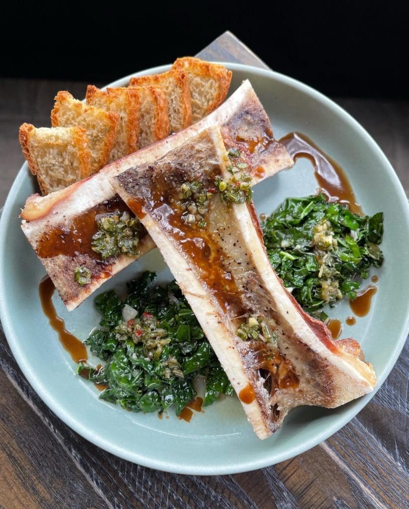 Dishes like wood roasted bone marrow will also be on the small plates menu at Dea. (Courtesy)