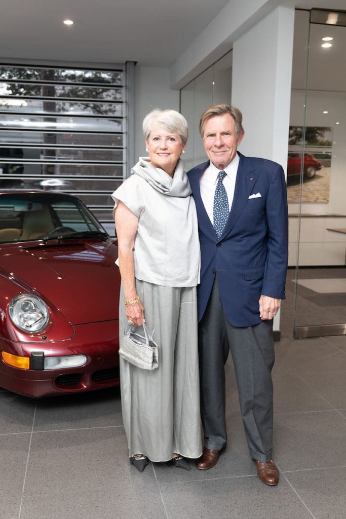 Cece & Mack Fowler at the ROCO Revelry gala dinner at Porsche River Oaks. (Photo by Daniel Ortiz)