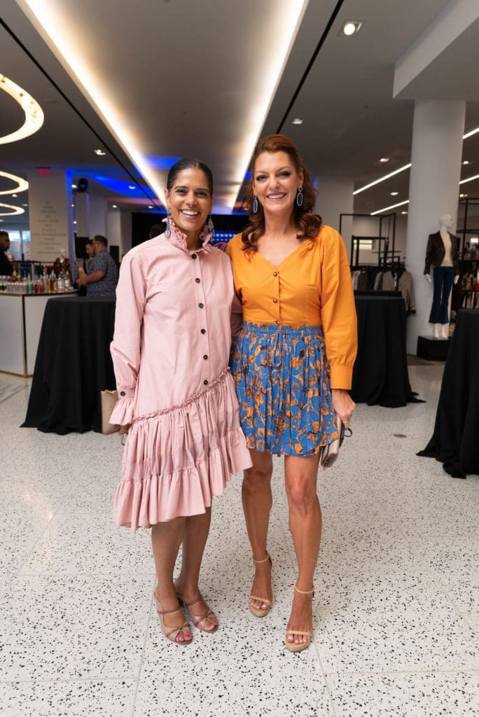 Anita Sehgal, Julia Morales at the Houston Astros Team Up event at Tootsies (Photo by Daniel Ortiz)