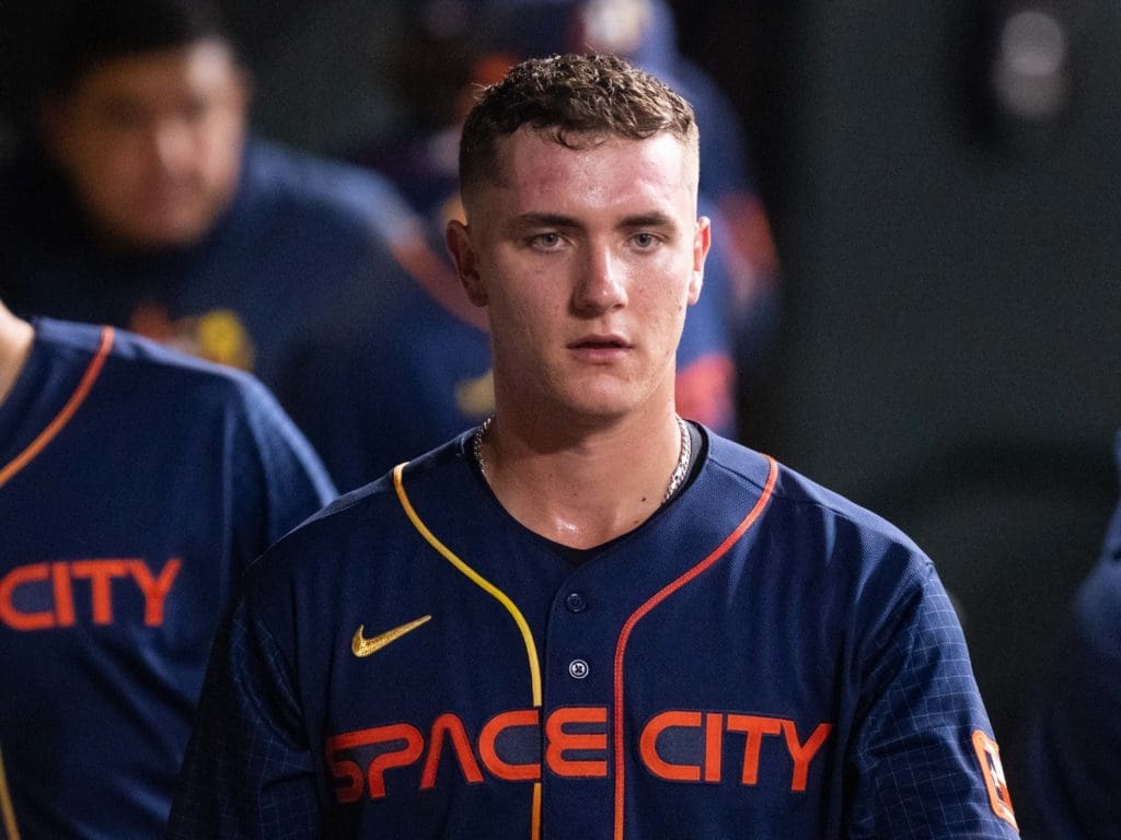 Young Houston Astros pitcher Hunter Brown has impressed with his calm and his stuff. (Photo by F. Carter Smith)