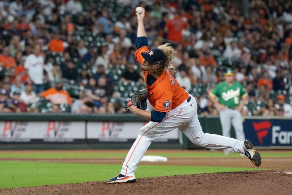 Ryne Stanek is an important weapon for the Astros out of the bullpen. (Photo by F. Carter Smith)