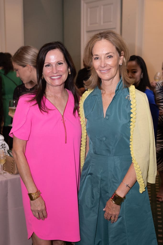 Cabrina Owsley, Renee Lewis at the Houston Ballet Opening Night Onstage Dinner (Photo by Wilson Parish) 