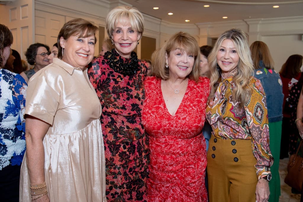 Cherri Carbonara, Leisa Holland-Nelson Bowman, Marilu Garza, Patti Murphy at the Italian Cultural & Community Center Luncheon at River Oaks Country Club  (Photo by Michelle Watson)