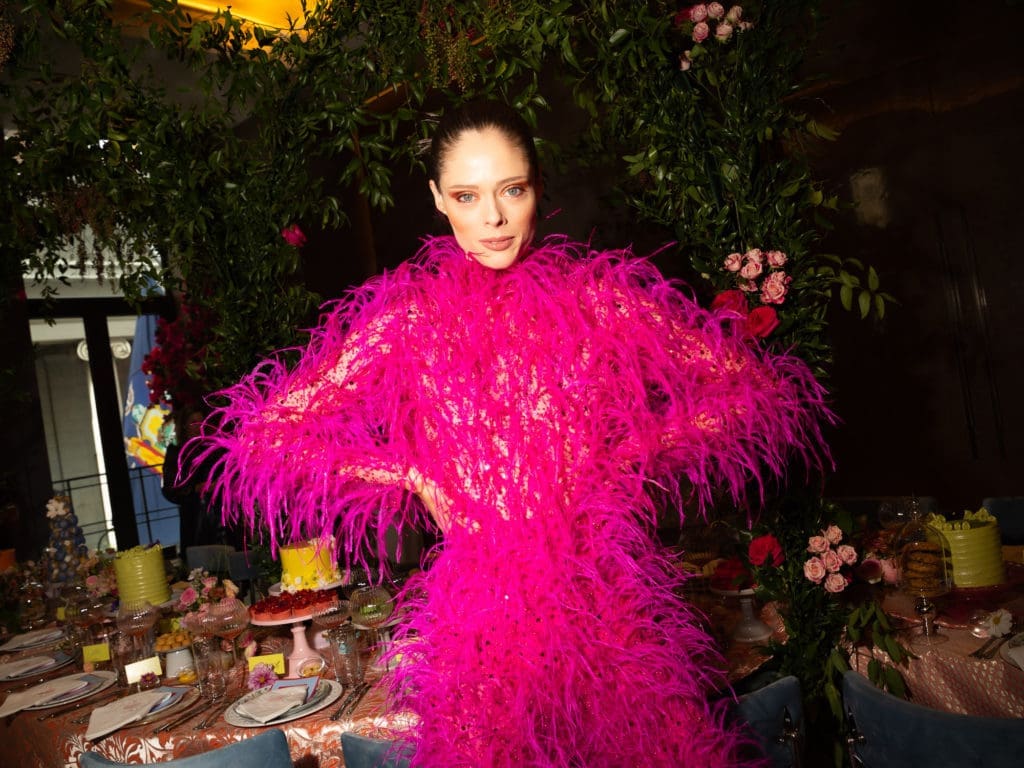 Coco Rocha at the Vogue Vanguard breakfast at the Four Seasons Hotel New York Downtown (Photo by Jason Sean Weiss/BFA.com. )