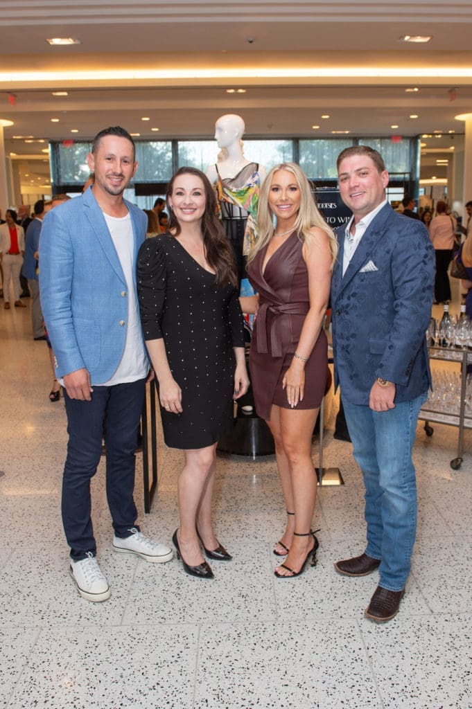 Josh Villerreal, Sarah Wilber, Victoria Osburn, Guy Bonner at the Houston Astros Team Up event at Tootsies (Photo by Jacob Power)