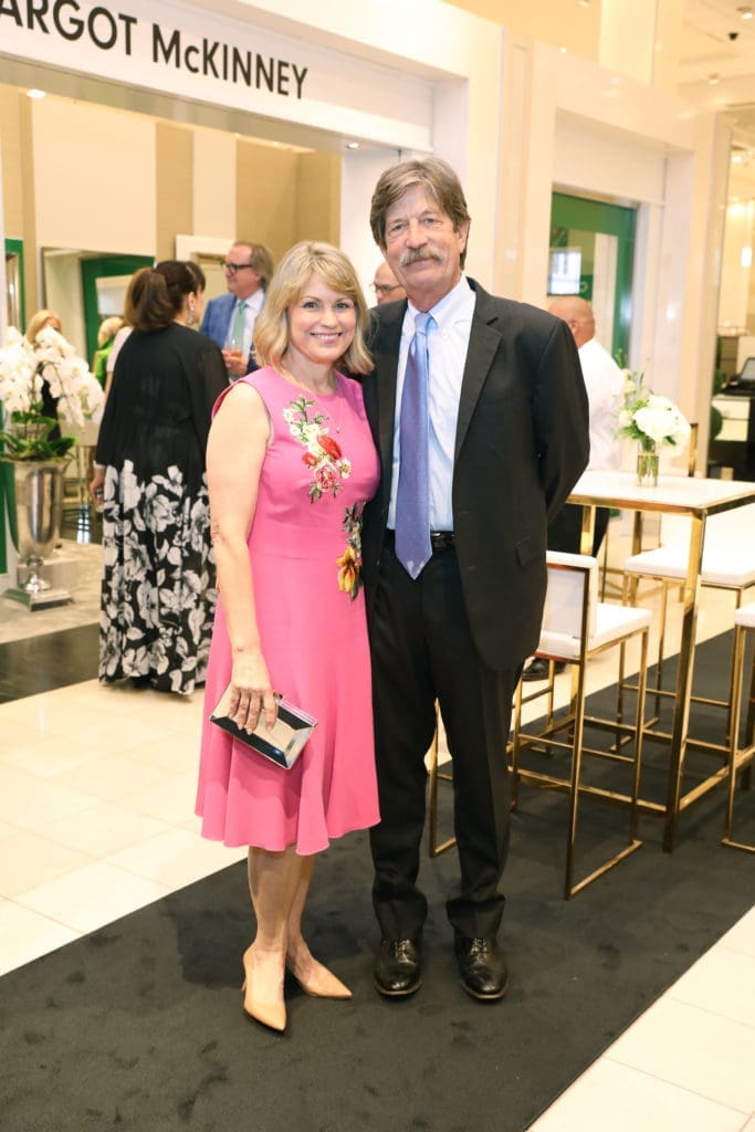 Kelley & Stephen Lubanko at the Margot McKinney champagne reception at Neiman Marcus in The Galleria.
