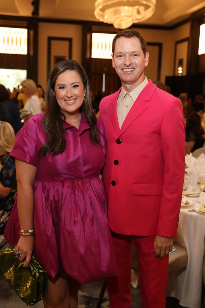 Brittany Rose, Moda Operandi's Brian McCulloch at the 2022 Best Dressed luncheon (Photo by Priscilla Dickson)