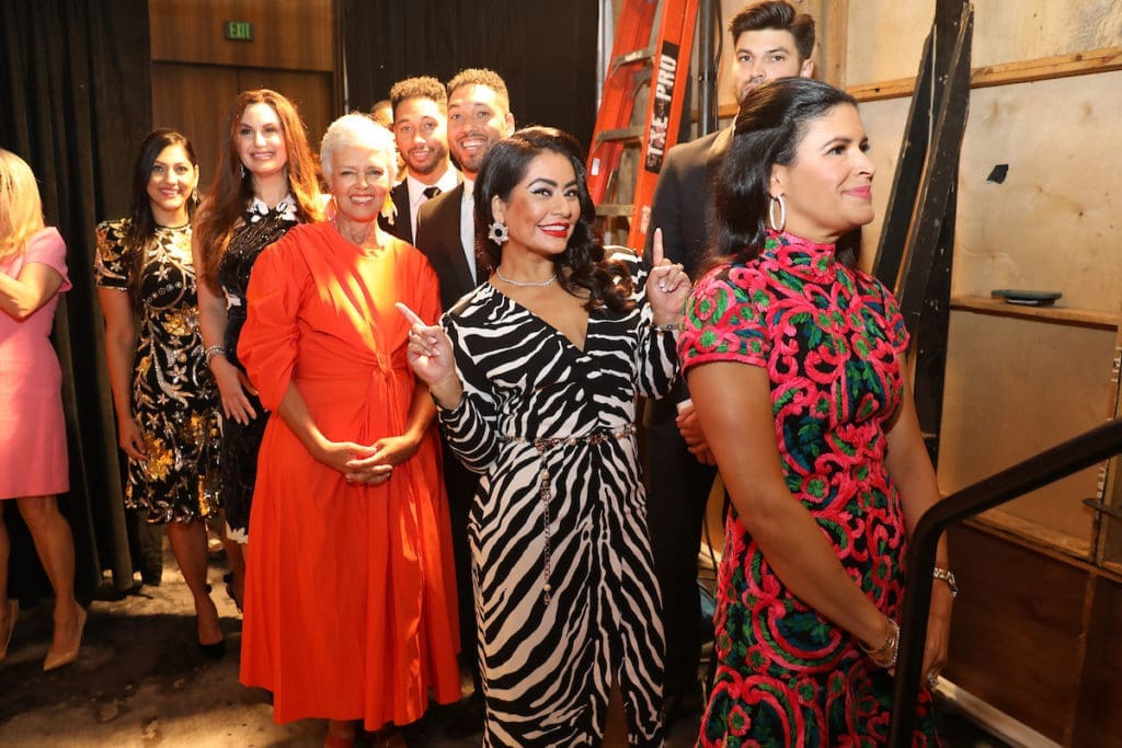 The 2022 Best Dressed honorees backstage before their moment on the catwalk. (Photo by Priscilla Dickson)