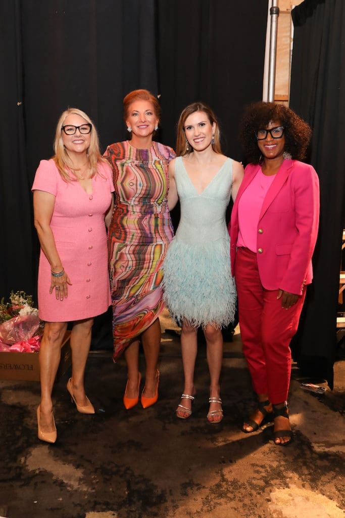 Melissa Aguilar, Kemah Blair-Flores, Heather Almond, Joy Sewing at the 2022 Best Dressed luncheon (Photo by Priscilla Dickson)