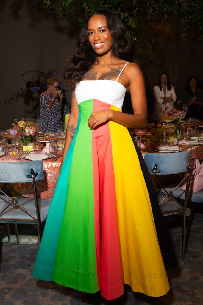 Music curator and DJ Nikki Kynard at the Vogue Vanguard breakfast at the Four Seasons Hotel New York Downtown (Photo by Jason Sean Weiss/BFA.com. )