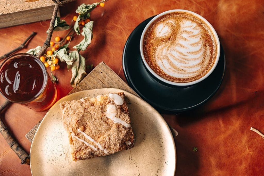 Redefined Coffee House - Pumpkin Chai includes house-made pumpkin syrup.