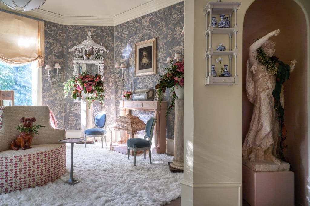  The unabashed luxury of the belle époque informed the Woman's Sitting Room by Schooler Kellogg. (Photo Nathan Schroder)