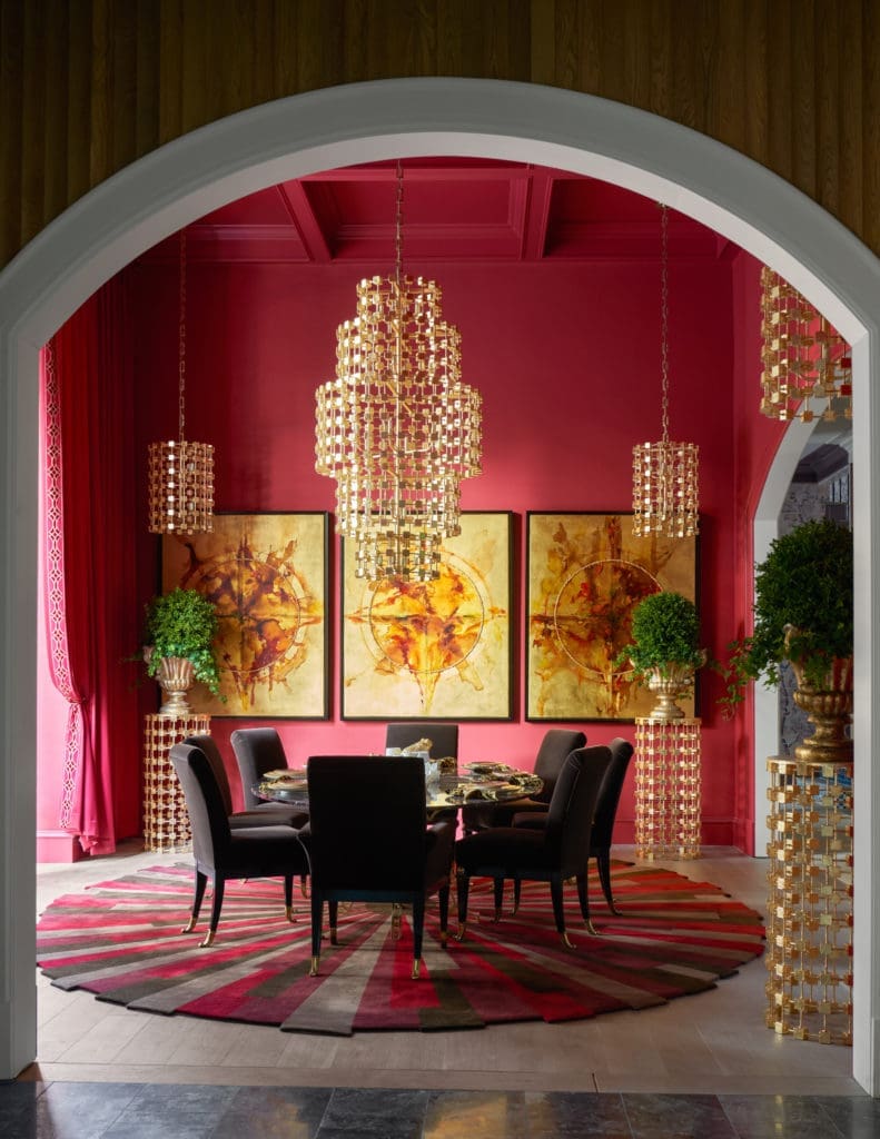 Fisher Weisman Brugioni's bold and modern Dining Room (Photo by Nathan Schroder)