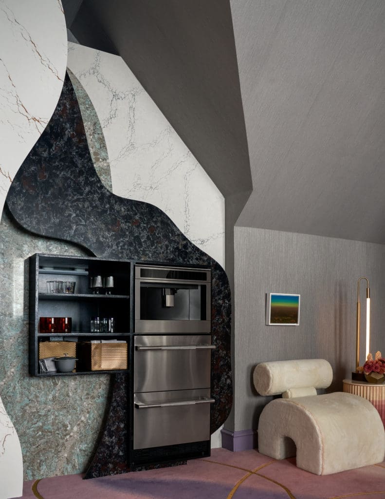 This Southern Sanctuary wellness room by PROJECT AZ provides a warm and nurturing escape. (Photo by Nathan Schroder)
