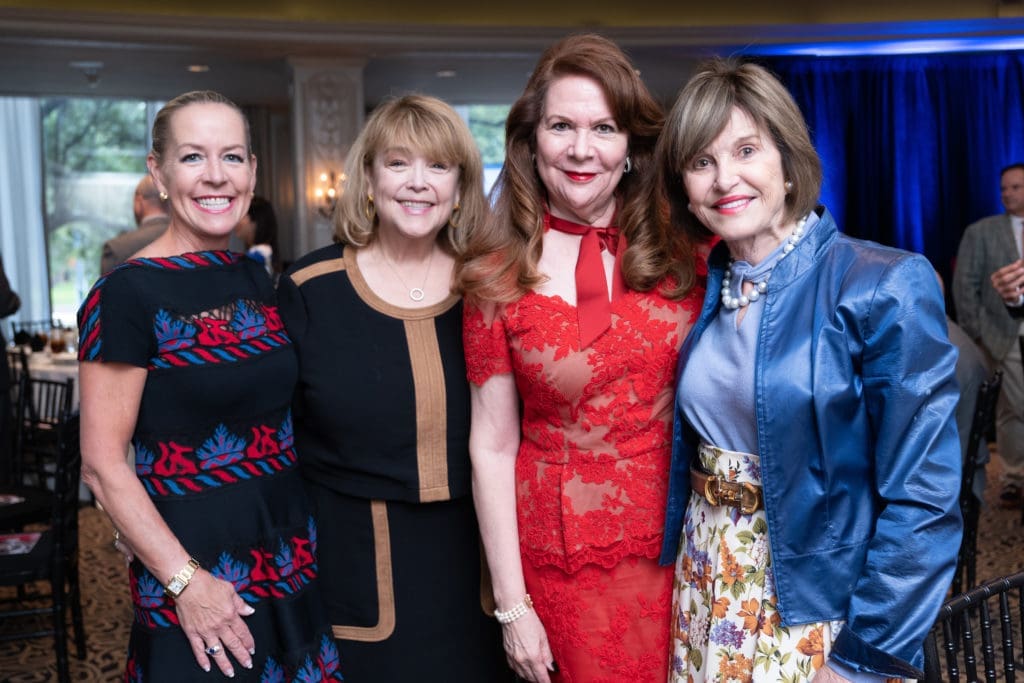 Rosemary Schatzman, Marilu Garza, Barbara Van Postman and Donna Chapman at the El Centro de Corazón luncheon (Photo by Daniel Ortiz)