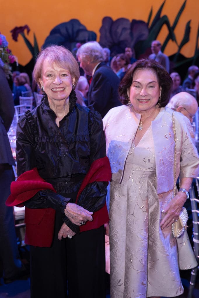 Sandy Godfrey, Rose Cullen at the Houston Ballet Opening Night Onstage Dinner (Photo by Wilson Parish) 
