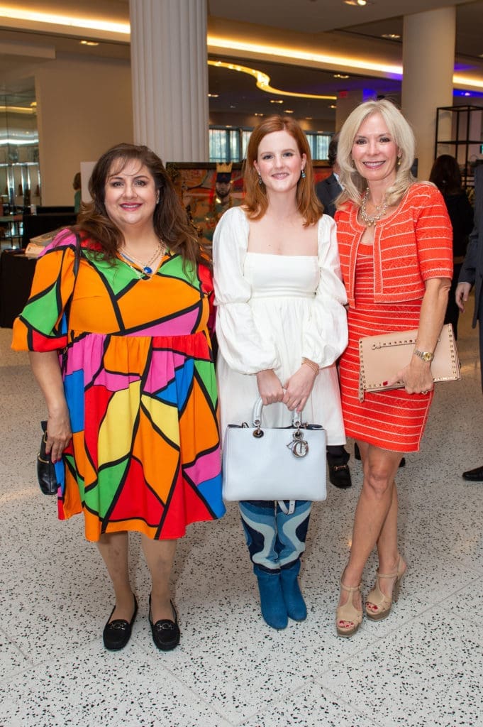 Sonia Soto, Jenna Lindley, Cheryl Boblitt at the Houston Astros Team Up event at Tootsies (Photo by Jacob Power)