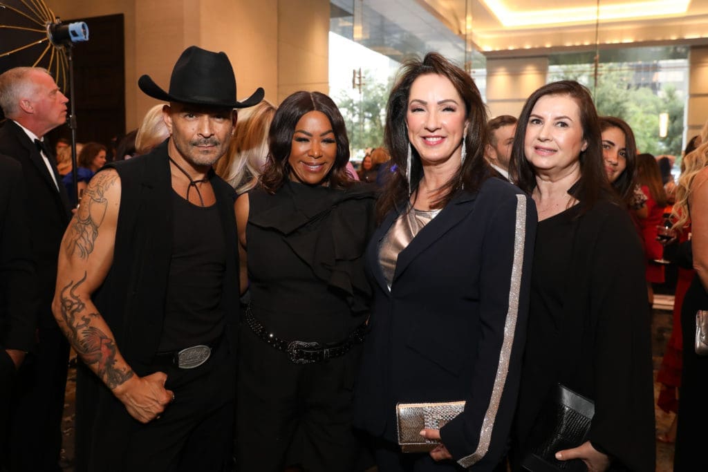 Todd Ramos, Deborah Duncan, Alicia Smith, Sylvia Forsythe at the Houston PetSet 'Fierce & Fabulous Soirée' (Photo by Priscilla Dickson)
