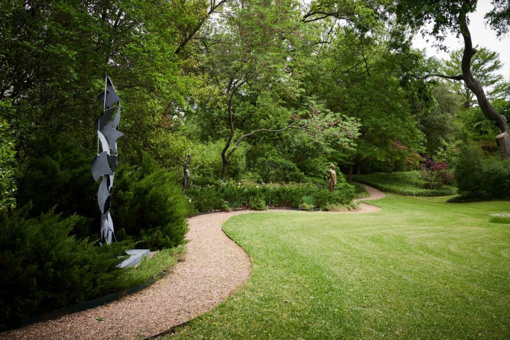 Sculptures by David Hayes, left, and Debora Ballard. (Photo by Pär Bengtsson / art direction by Michelle Aviña)