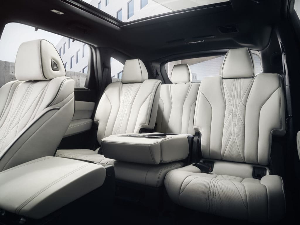 The MDX Type S Advance coddles its passengers in luxurious Milano leather seats with Ultrasuede trim. The front seats feature massaging and ventilation functions. (Courtesy Acura)