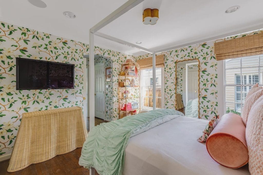 A Palm Beach-inspired master bedroom.