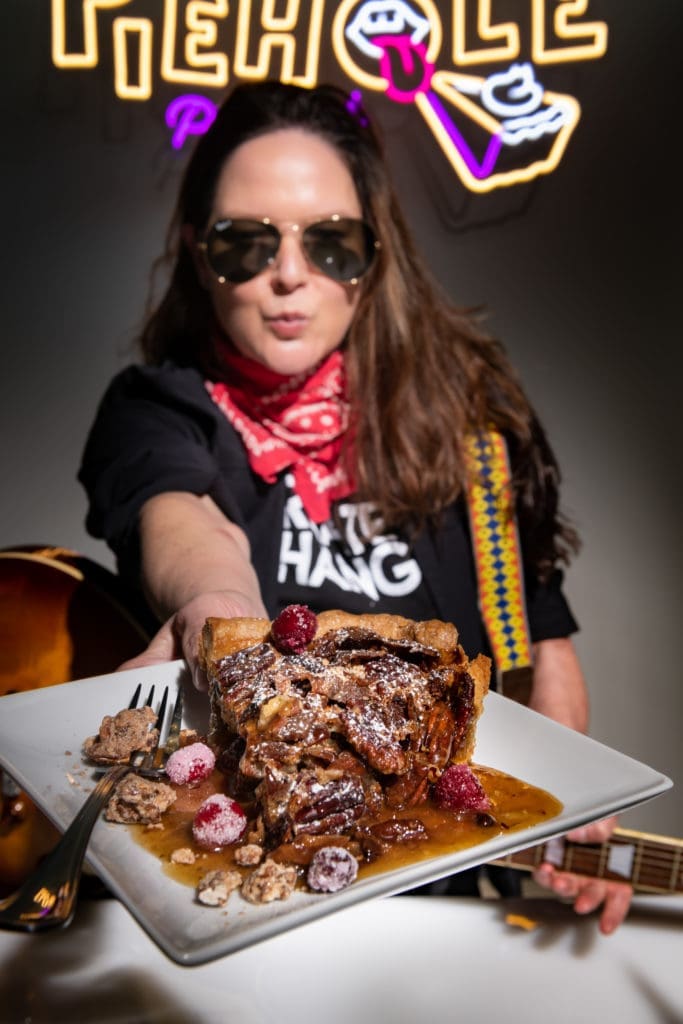 Dallas chefs, like Cafe Momentum's Jill Bates, are creating 80s-themed pies for the Piehole Project auction. (Courtesy)