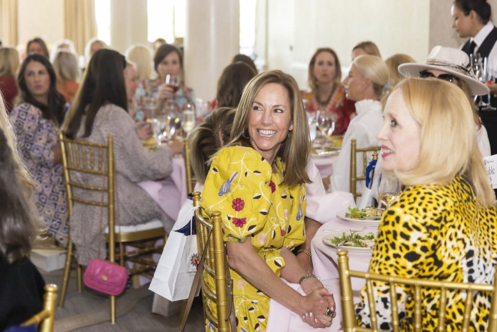 Teresa Hubbard and Charlotte Tripplehorn at the Desert Rose Luncheon and Fashion Show at River Crest Country Club in Fort Worth, Texas on October 6, 2022. (Photo by Sharon Ellman)