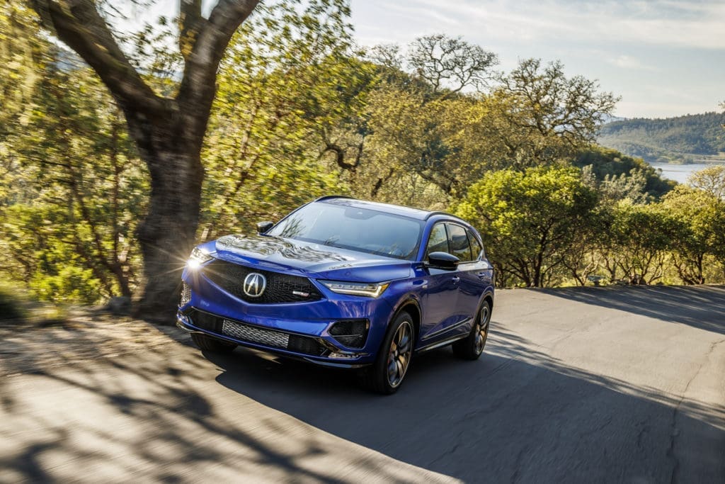 Opting for Type S also brings about a distinctive diamond pentagon grille and front air splitter that provides roughly 10 percent better airflow to the engine. (Courtesy Acura)