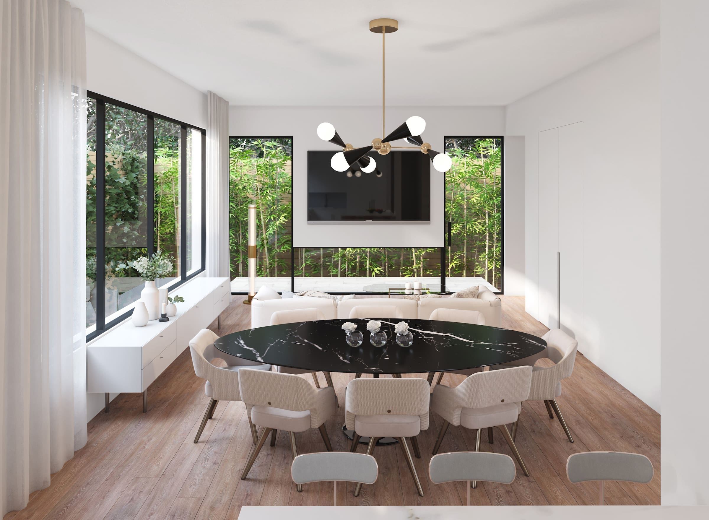 Lauren Rottet designed the home at 4010 Essex Lane for her son, Kyle, and his family. (Rendering courtesy of Rottet Studio)
