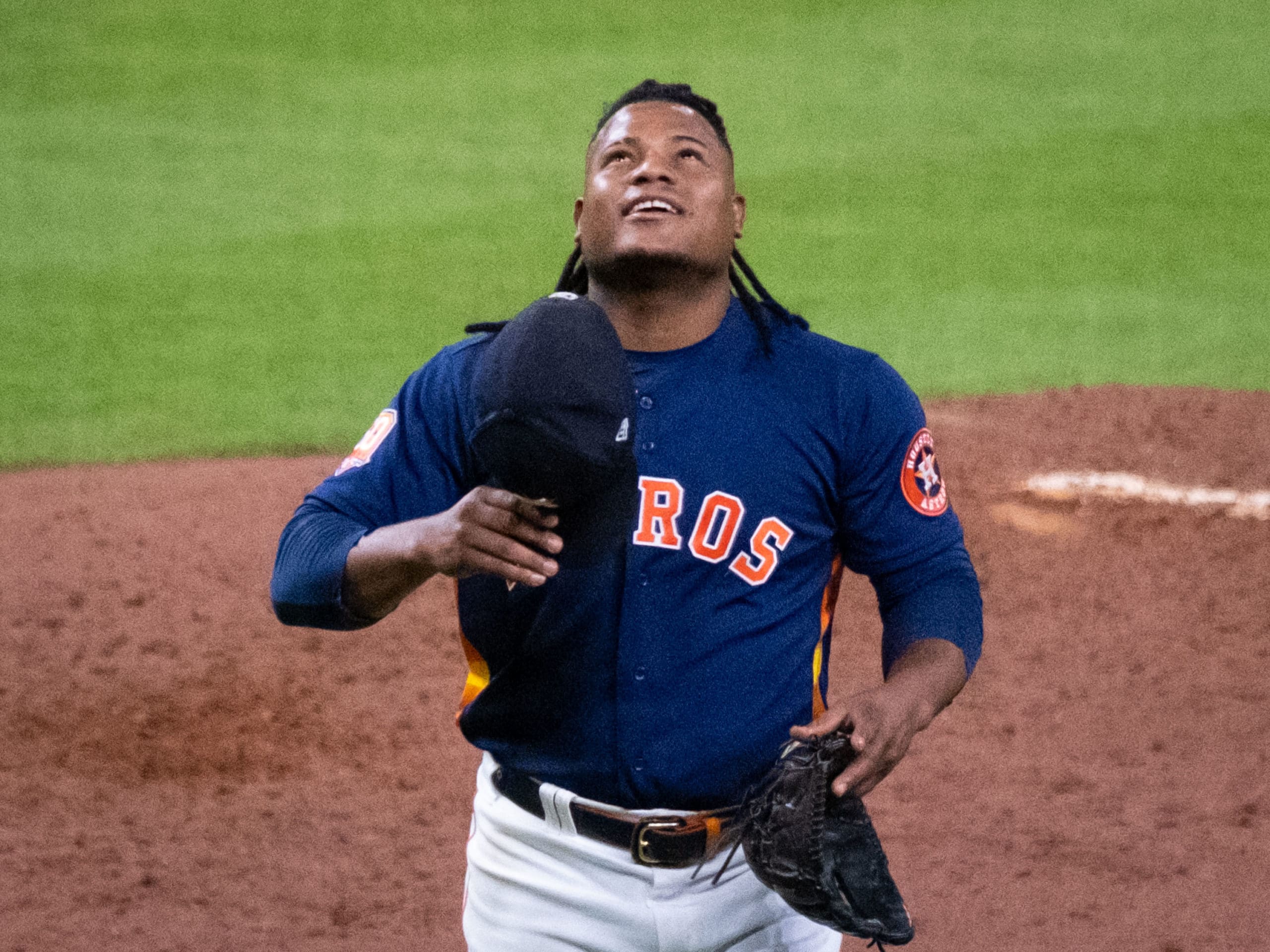 Houston Astros Framer Valdez pitched 7 innings to win Game Two of the American League Championship Series over the New York Yankees Thursday at Minute Maid Park