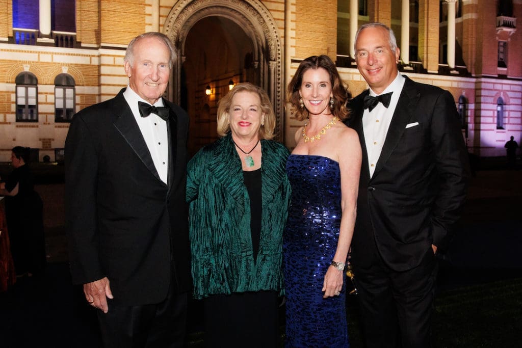 Jim & Molly Crownover, Phoebe and Bobby Tudor at 'The Investiture Gala' on the Rice University campus.