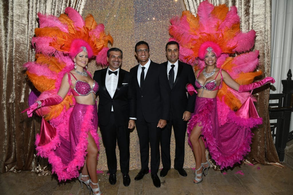 Akbar Mohamed, Fawad Khan, Frank Atta at the Children's Museum Houston Viva Las Vegas gala. (Photo by Alexander's Fine Portrait Design)