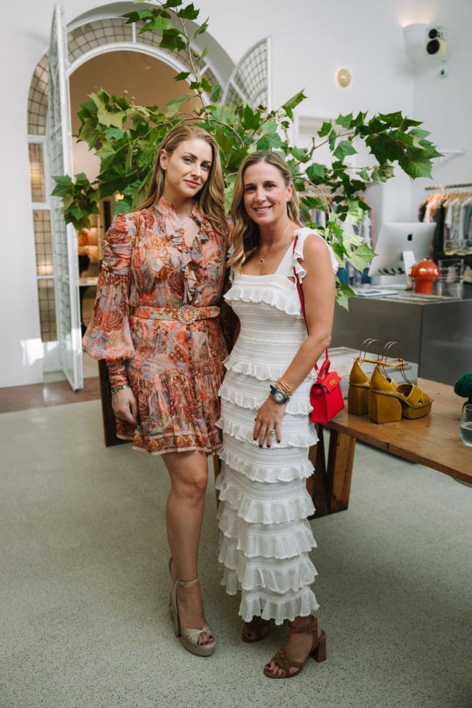 Angela Daniels, Laura Zehl at the Zimmermann launch party in the line's new River Oaks District boutique.