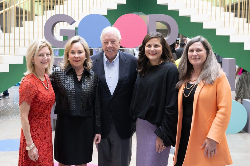Ann Stern, Nancy & Rich Kinder, Alex Elizondo, Lisa Hall at Good Reason Houston's 'Be the Reason' cocktail fundraiser. 