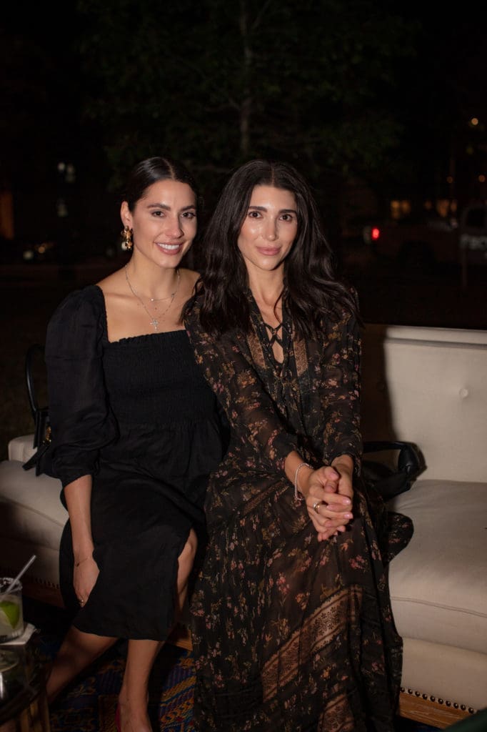 Anne-Marie Soza, Juiana Bruno at The Menil Collection's alfresco 'Party in the Park.' (Photo by Miroma Photography and Design)