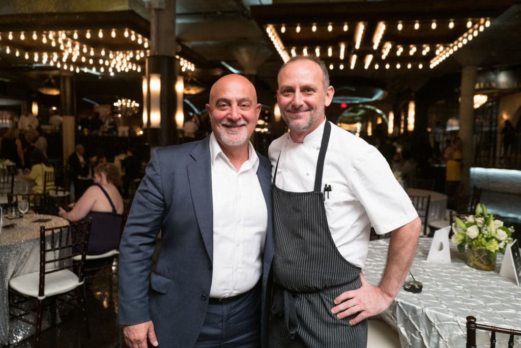 Berg Hospitality's Arthur Mooradian, Turner's chef Brian Sutton at the La Nuit du Caviar held at The Astorian.