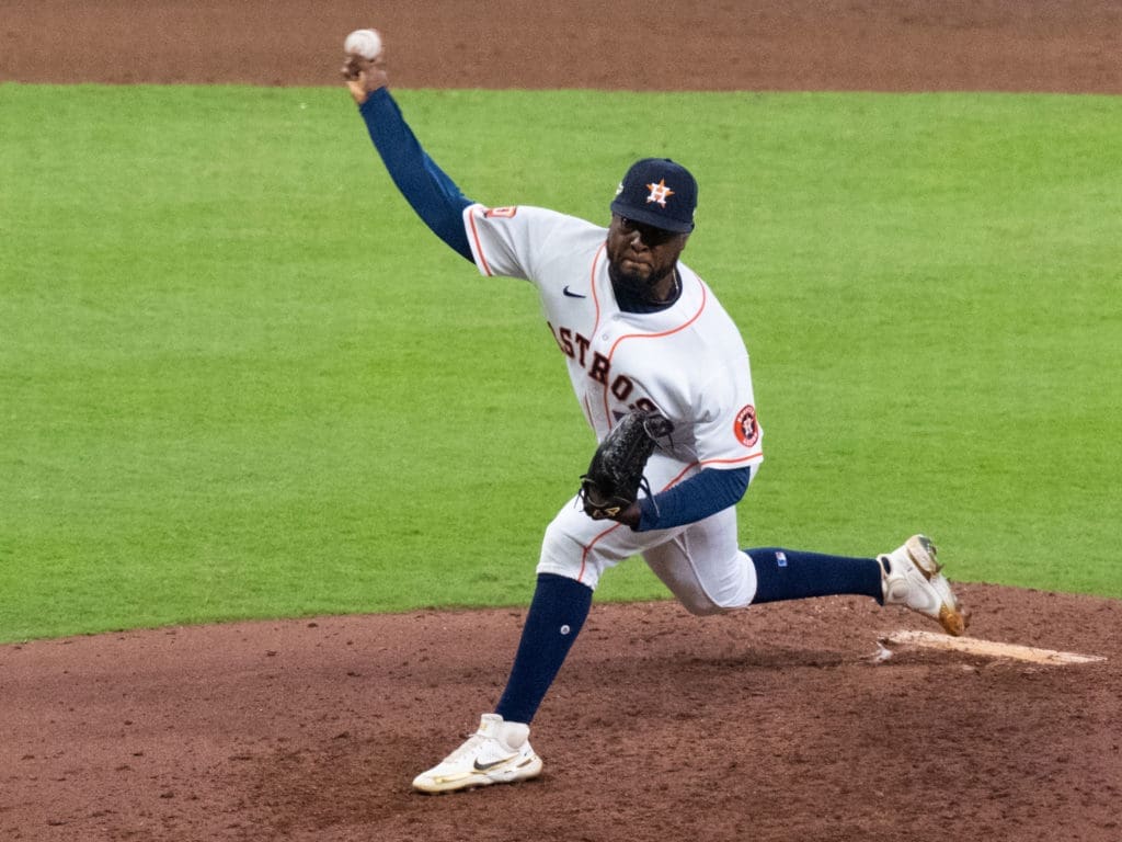 Houston Astros pitcher Cristian Javier brings strikeout stuff. (Photo by F. Carter Smith)