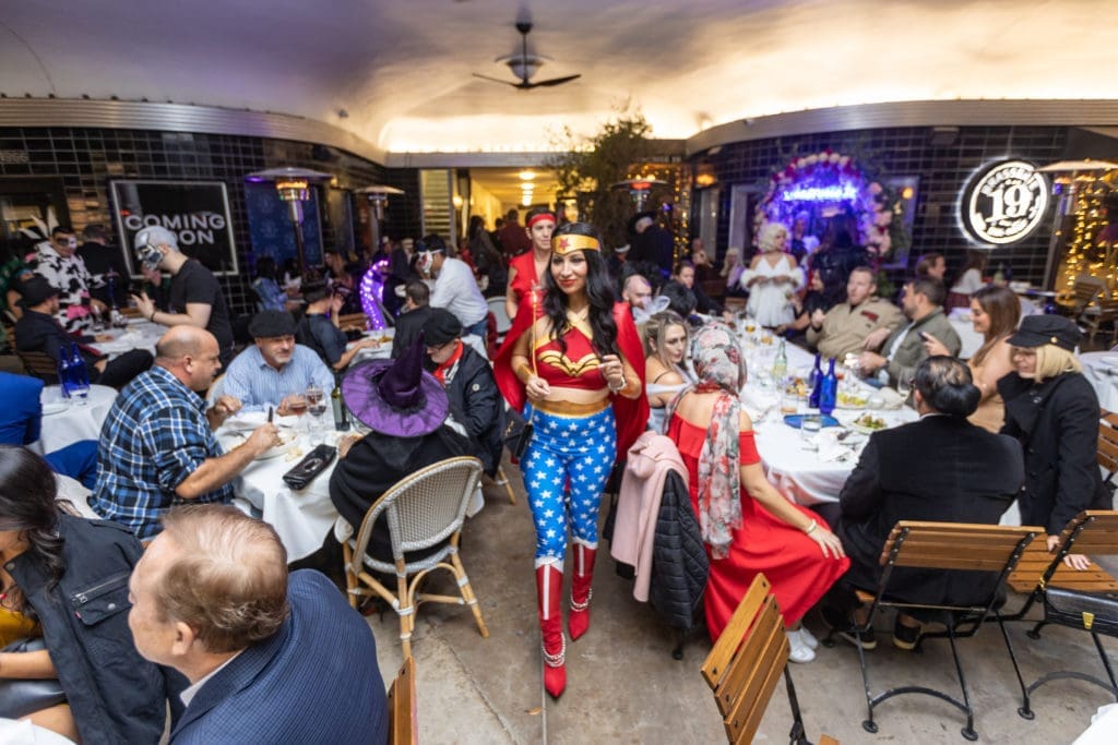 Super Woman rocks the night at Brasserie 19 in River Oaks Shopping Center.  (Photo by Andrew Hemingway)