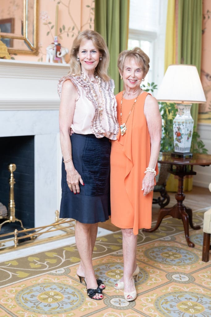 Cheryl Byington, Evelyn Leightman at the Junior League of Houston for the Houston Symphony League fall membership luncheon. (Photo by Daniel Ortiz)