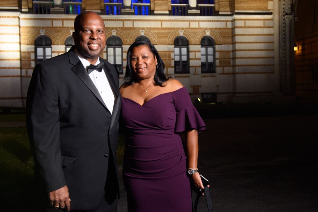 Donald Bowers & Shawn Rose at 'The Investiture Gala' on the Rice University campus.
