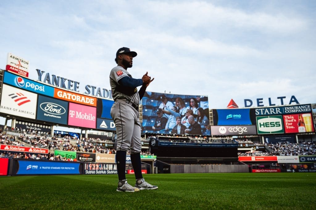 Cristian Javier proved to be more than up for the big Yankee Stadium stage too. (@Astros)