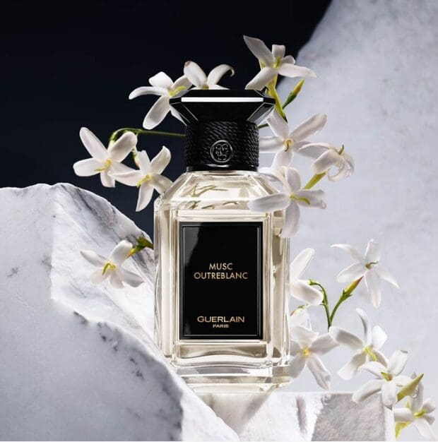 Guerlain's Musc Outreblanc takes the elegant tuberose to new heights.