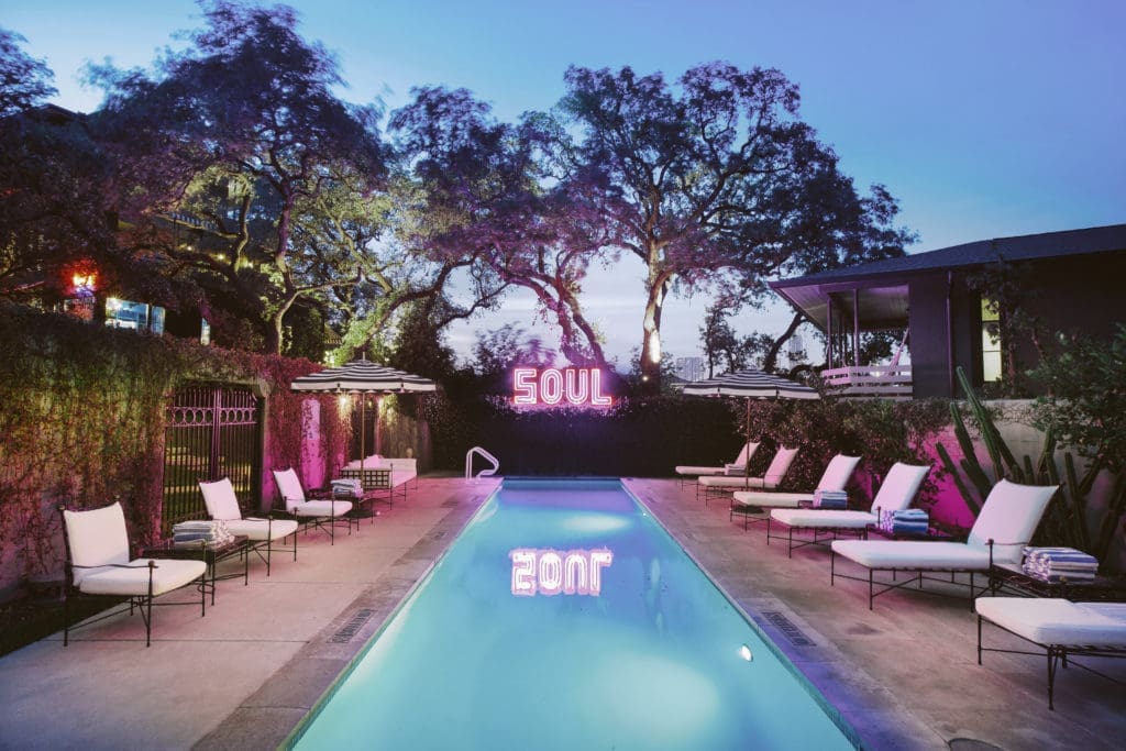 The pool at Hotel Saint Cecilia