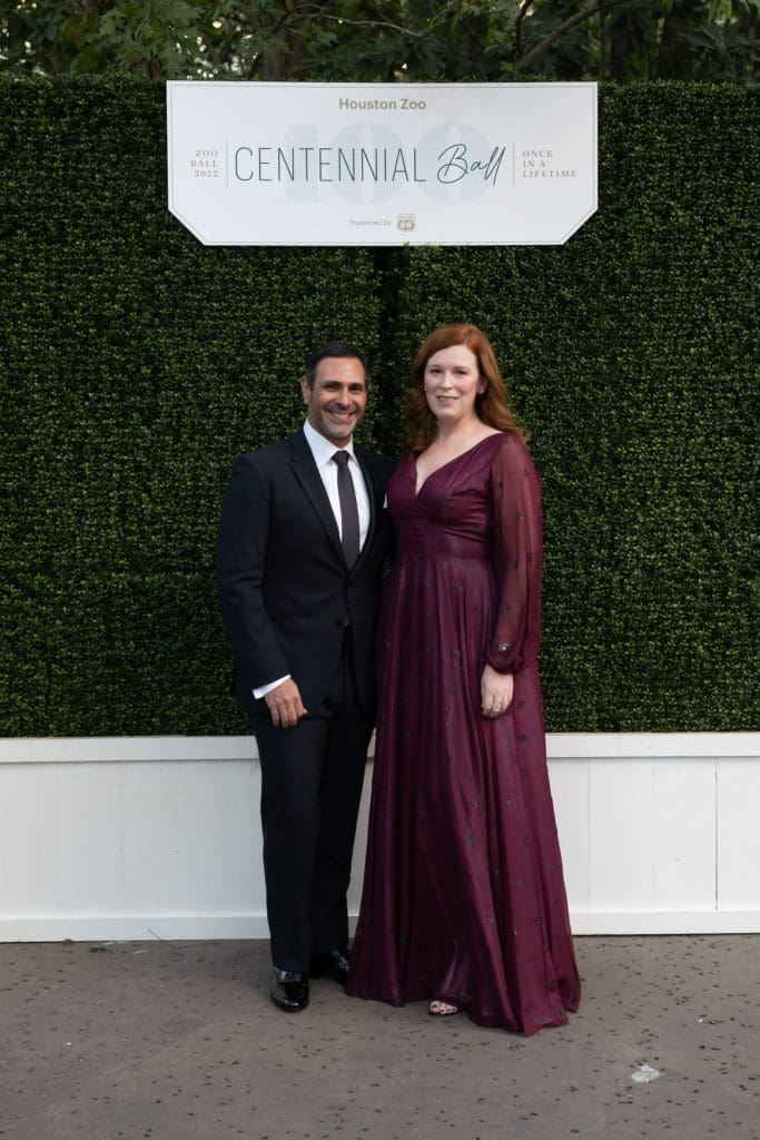 Joel Luks, Carey Kirkpatrick at 'The Centennial Ball' benefiting Houston Zoo. (Photo by Daniel Ortiz)