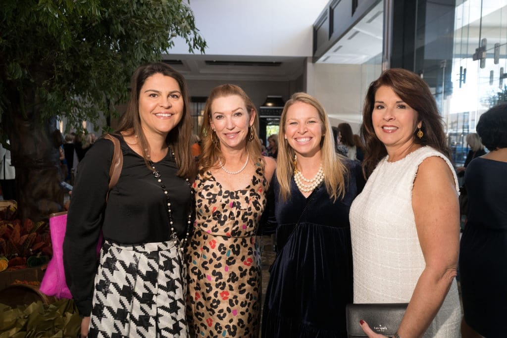 Katie Scallan, Ginny Endecott, Amy McCully, Christie Brown at the Ladies for Literacy Guild luncheon. (Photo by Daniel Ortiz)