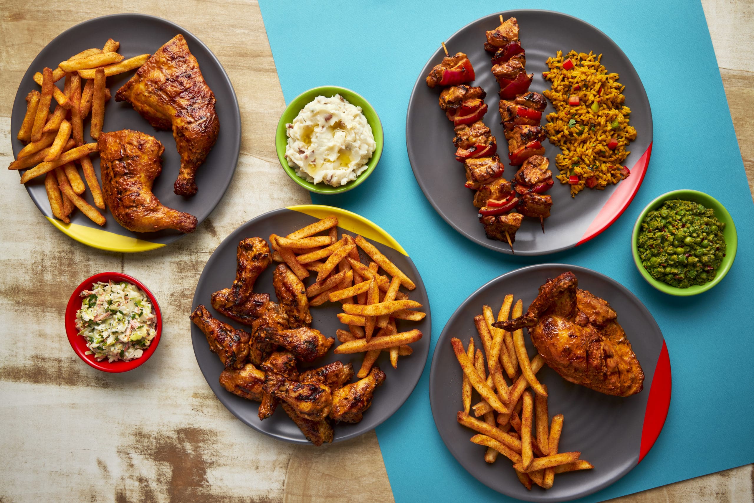 Nando’s Flame-grilled chicken dishes (Photo by Ricardo Franco)